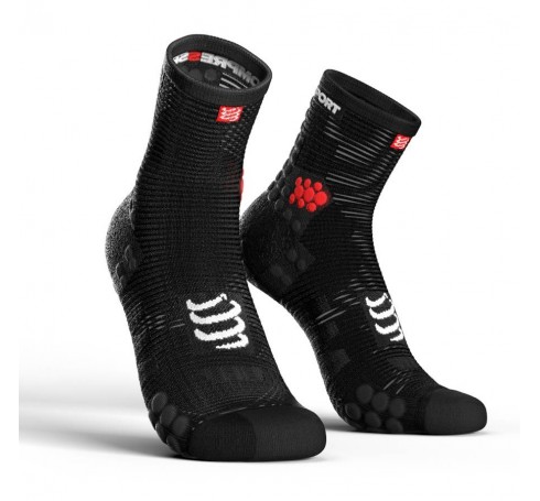 Compressport Racing Socks V3.0 Run High Uni Socks Zwart