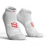 Compressport Racing Socks V3.0 Run Low Uni Sokken Wit  