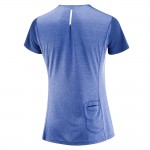 Agile SS Tee W Dames Shirts & Tops Blauw