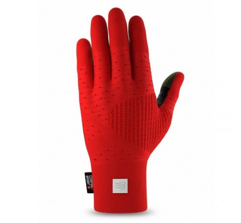 Compressport 3D Running Gloves  Accessoires Rood