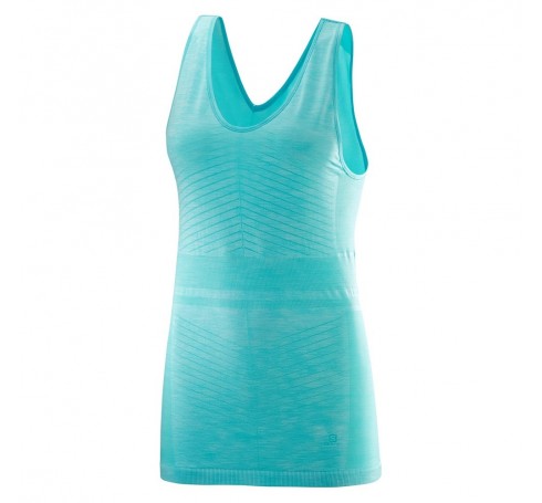 Elevate Move'on Tank W Dames Shirts & Tops Turquiose