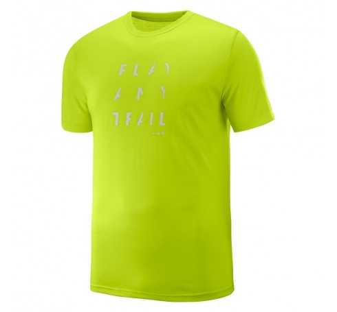 Pulse SS Tech Tee M Heren Shirts & Tops Lime