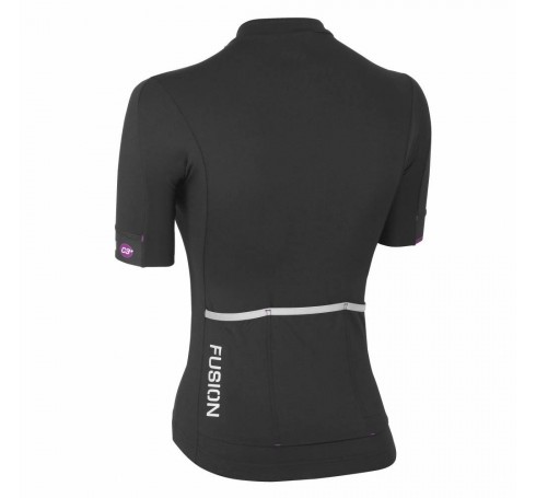 Fusion C3+ Cycling Jersey W Dames Shirts & Tops Zwart