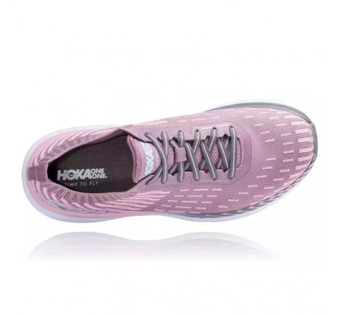 Hoka W Clifton 5 KNIT Women Shoes Roze  