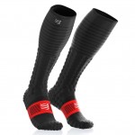Compressport Full Socks Race & Recovery Uni Compressie Zwart