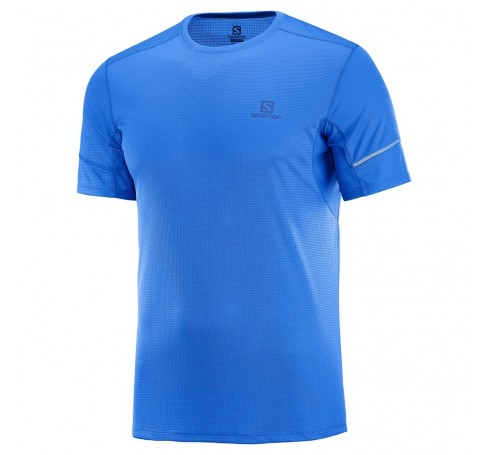 Agile SS Tee M Men Shirts & Tops Blauw