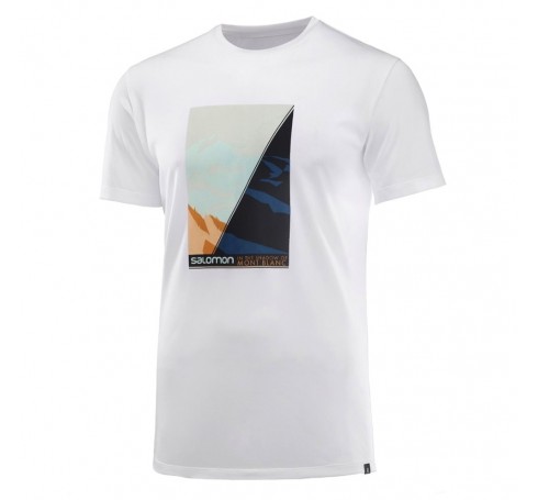 Agile Graphic Tee Mont Blanc Men Shirts & Tops Wit  