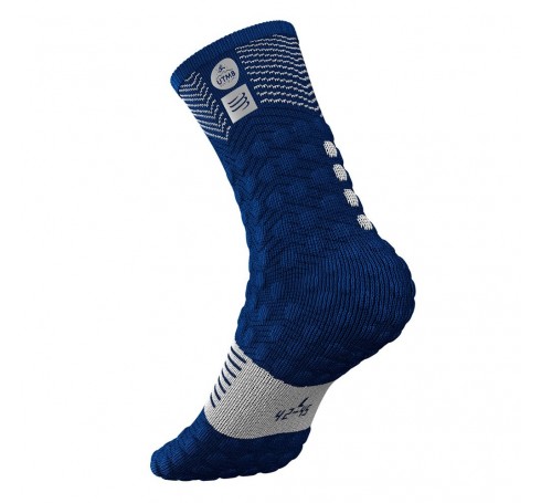 Compressport Racing Socks V3.0 Ultra Trail Uni Sokken Blauw