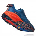 Hoka M Speedgoat 4 Men Shoes Blauw-Oranje