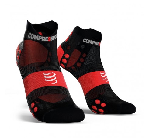 Compressport PRS V3.0 UL Run Low Uni Socks Zwart-rood
