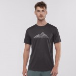Agile Graphic Tee M Men Shirts & Tops Zwart