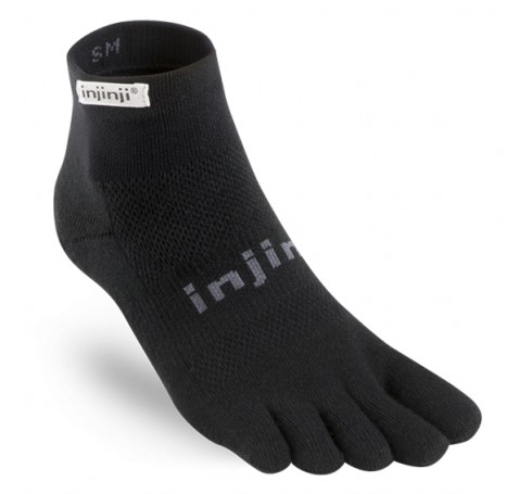 Injinji Run Lightweight MC Xtralife Uni Socks Zwart