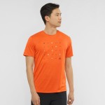 Agile Graphic Tee M Heren Shirts & Tops Oranje