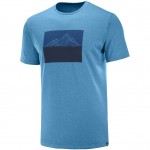 Agile Graphic Tee M Men Shirts & Tops Blauw