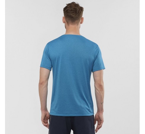 Agile Graphic Tee M Heren Shirts & Tops Blauw