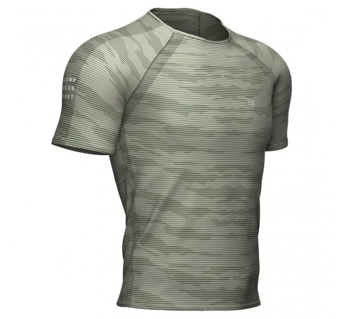 Compressport Training SS T-Shirt M Heren Shirts & Tops Groen