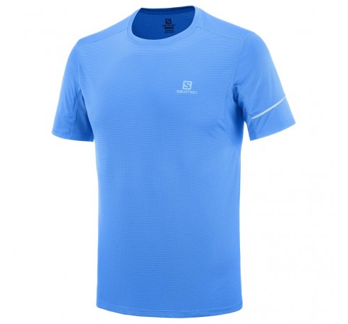 Agile SS Tee M Heren Shirts & Tops Licht blauw