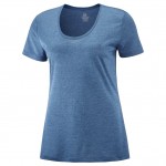 Agile SS Tee W Women Shirts & Tops Blauw