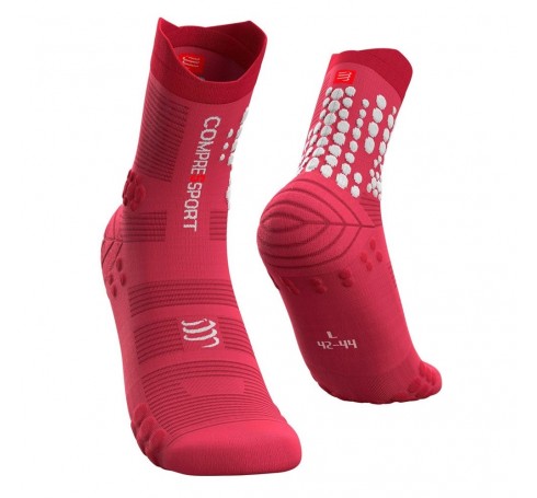 Compressport Pro Racing Socks V3.0 Trail Uni Sokken Roze  