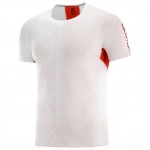 S-LAB Sense Tee M Heren Shirts & Tops Wit/rood 
