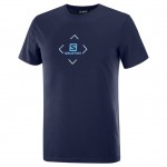 Salomon Cotton Tee M Men Shirts & Tops Blauw