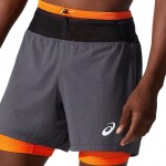 Asics FUJI Trail Short M Men Trousers & Shorts Grijs