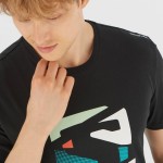 Outlife Graphic Disrupted  Heren Shirts & Tops Zwart