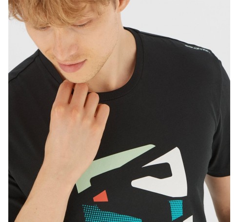 Outlife Graphic Disrupted  Men Shirts & Tops Zwart