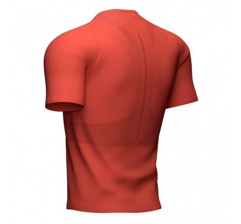 Compressport Trail HZ Fitted SS Top M Heren Shirts & Tops Rood