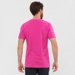 Salomon Cotton Tee M Heren Shirts & Tops Roze  