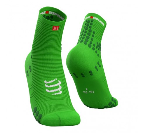 Compressport Pro Racing Socks V3.0 Run High Uni Sokken Groen