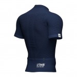 Compressport Ultra-Trail Postural SS Top M Heren Shirts & Tops Blauw