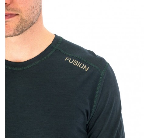 Fusion M C3 Merino LS Men Shirts & Tops Groen