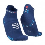 Compressport PRS V4.0 Run Low Cut Uni Socks Blauw