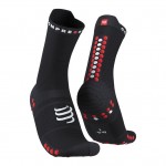 Compressport PRS V4.0 Run High Cut Uni Socks Zwart-rood