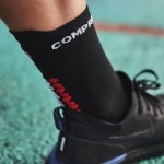 Compressport PRS V4.0 Run High Cut Uni Sokken Zwart-rood