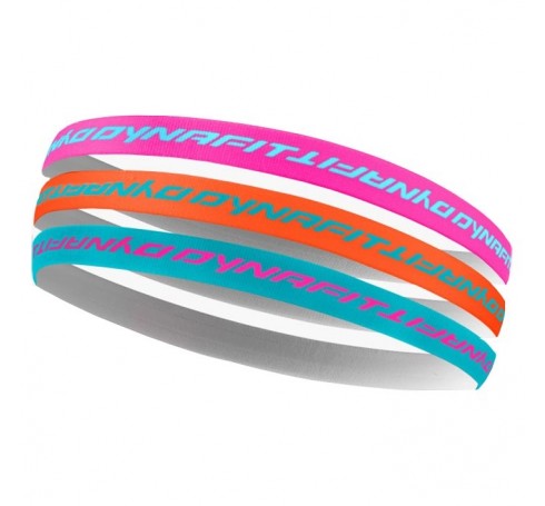Dynafit Running Hairband (3 Pieces)  Accessoires Blauw-Roze