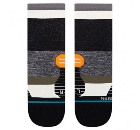Stance Stake Quarter Sock Uni Sokken Zwart