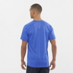 Cross Run SS M Men Shirts & Tops Blauw