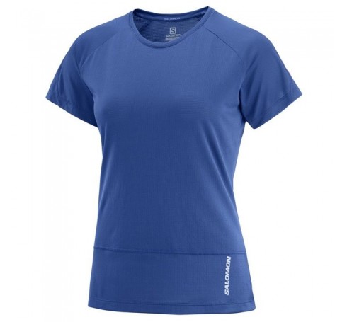 Cross Run SS W Women Shirts & Tops Blauw