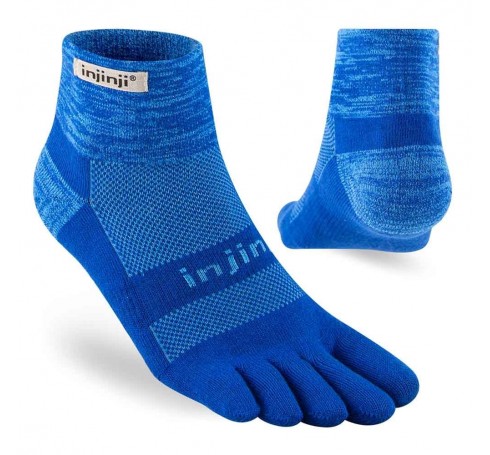 Injinji Trail Midweight Mini-Crew Uni Socks Blauw
