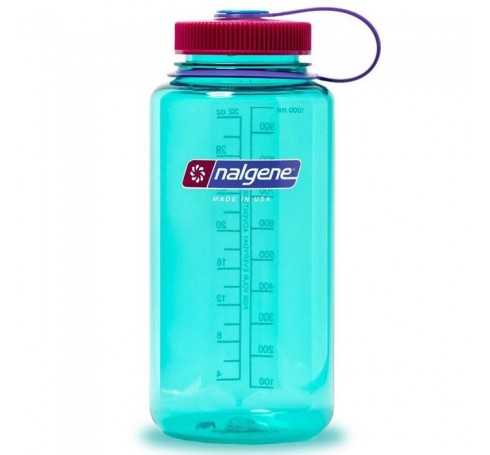 Nalgene 1L Wide Mouth Sustain Bottle  Outdoor Blauw