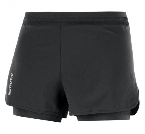 Cross 2IN1 Short W Women Trousers & Shorts Zwart
