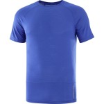 Cross Run SS Tee M Heren Shirts & Tops Blauw