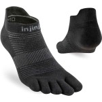 Injinji Run Lightweight No-Show Uni Socks Zwart