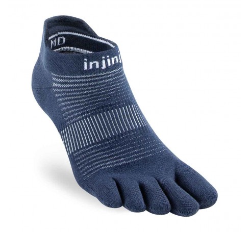 Injinji Run Lightweight No-Show Uni Socks Blauw
