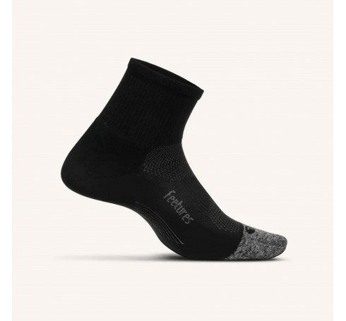 Feetures Elite Light Cushion Quarter Uni Sokken Zwart