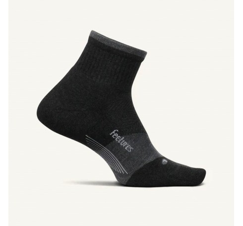 Feetures Trail Max Cushion Quarter Uni Socks Zwart