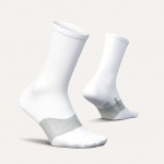 Feetures Elite Ultra Light Mini Crew Uni Socks White