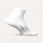 Feetures Elite Ultra Light Quarter Uni Socks White